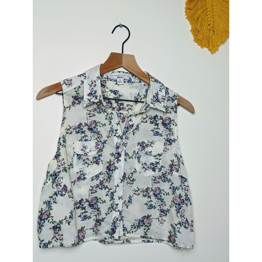 Papaya | Floral Crop Top